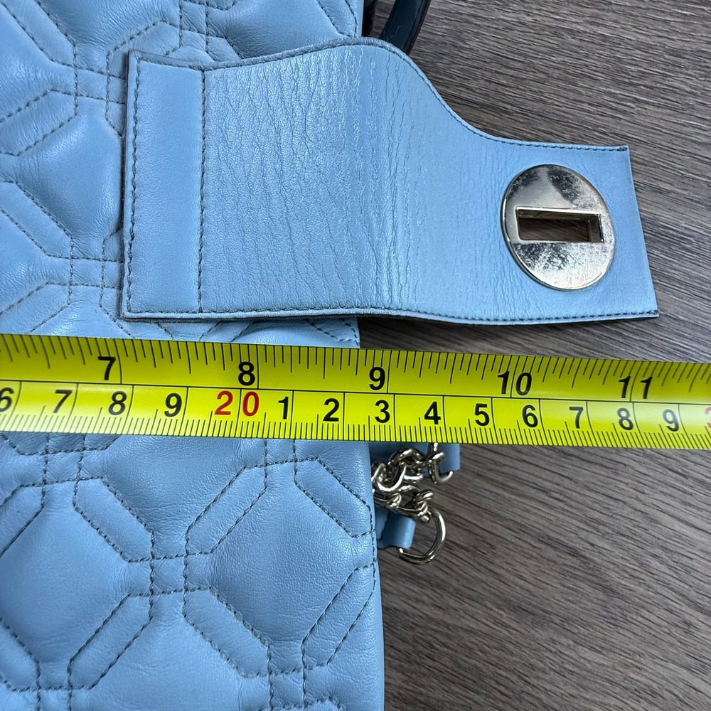 Kate Spade Wedgewood Astor Court Elena Tote Powder Blue Quilted Silver Hardware - Picture 13 of 16